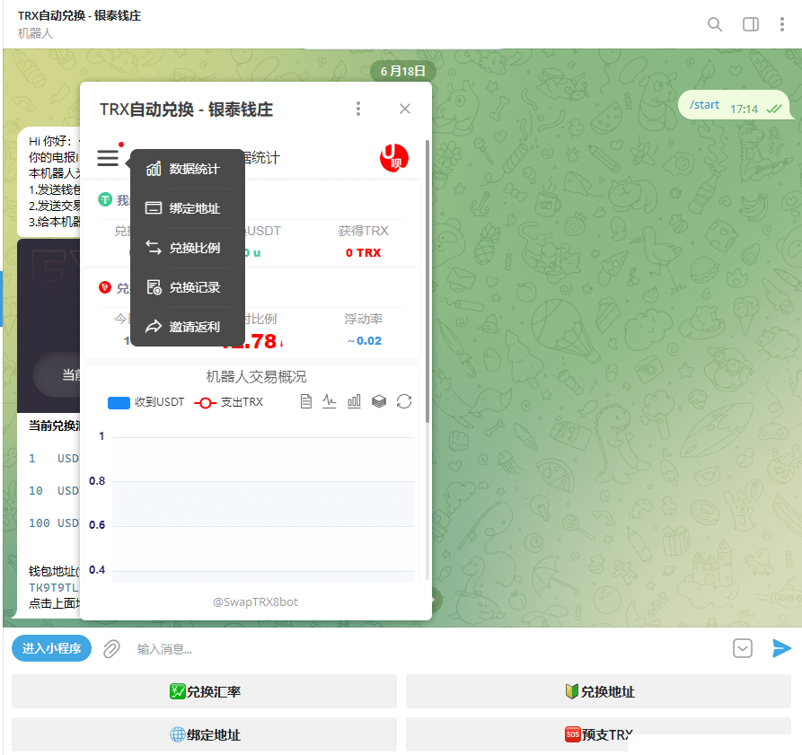 TRX自动兑换机器人源码+搭建教程-蝙蝠源码网