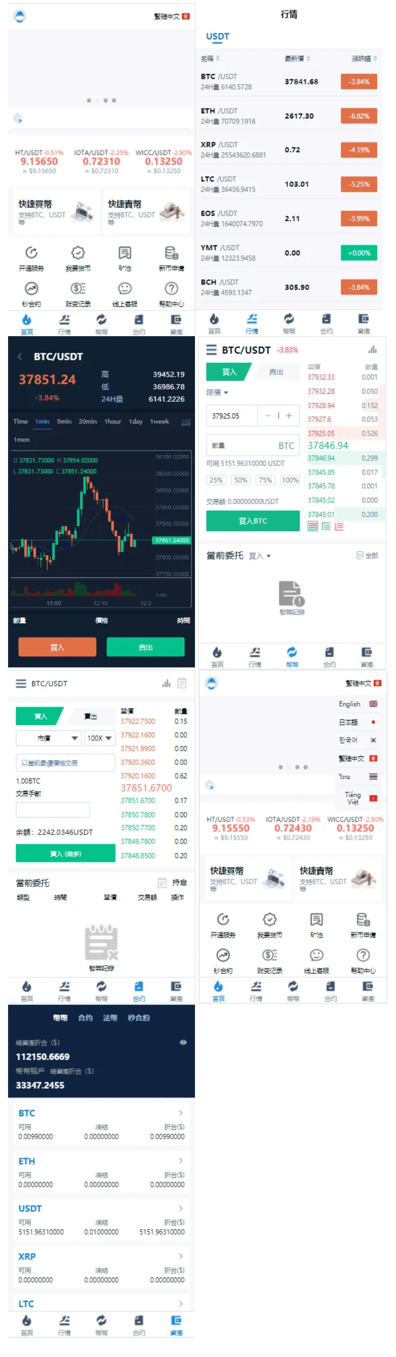 多语言USDT交易所/合约/秒合约/借币质押K线完整/脚本齐全-蝙蝠源码网